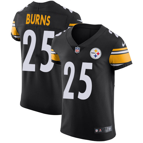 Nike Steelers #25 Artie Burns Black Team Color Men's Stitched NFL Vapor Untouchable Elite Jersey - Click Image to Close